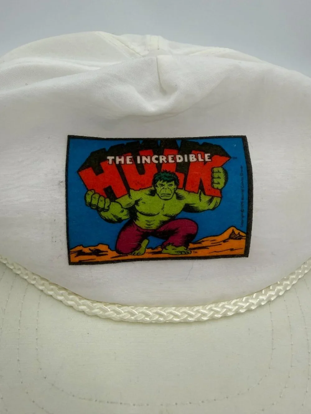 Vintage Marvel Comics Incredible Hulk Patch SnapBack Hat 1980s